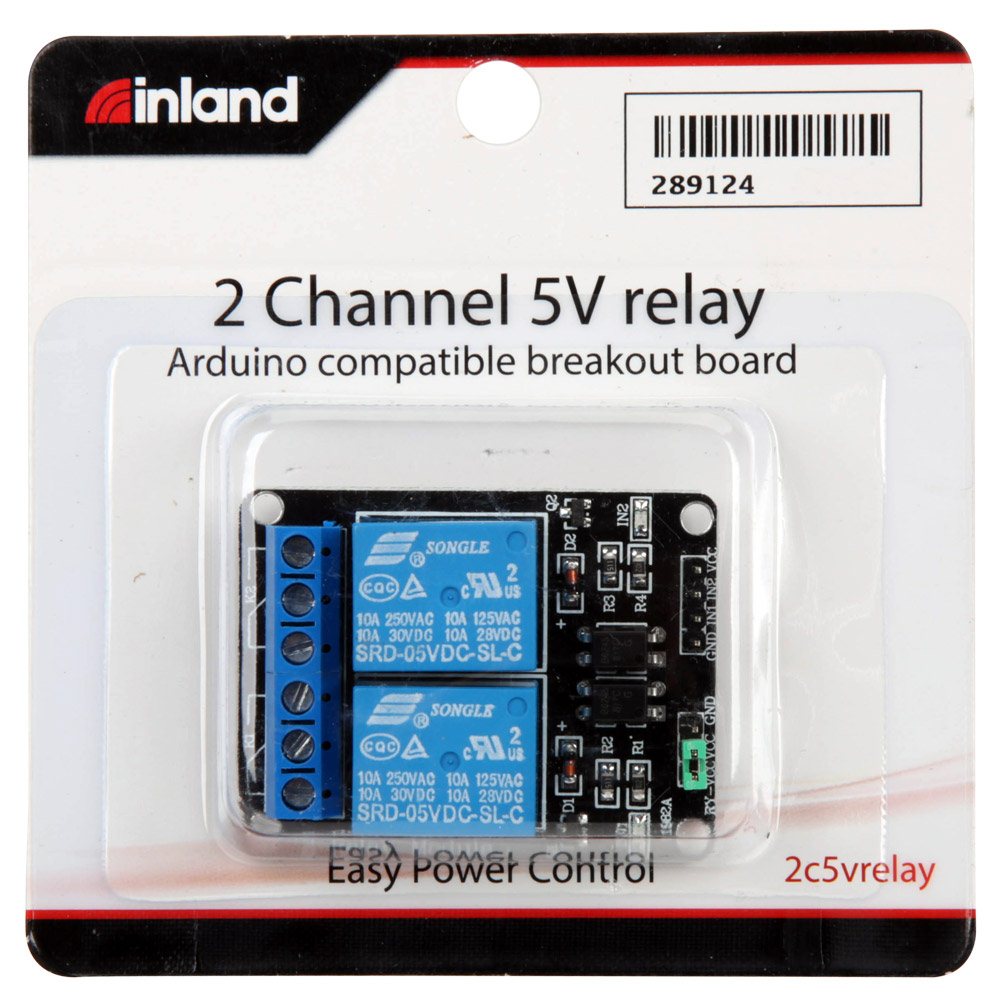 Inland 2 Channel 5V Relay Module