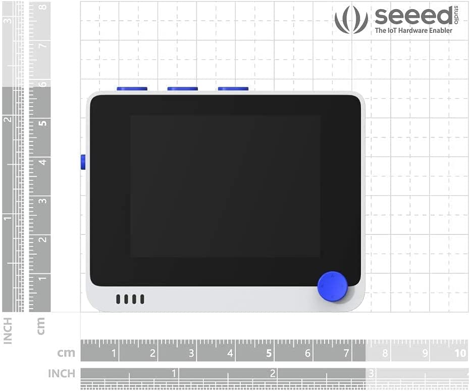 Seeed Studio Wio Terminal ATSAMD51 Core with Realtek RTL8720DN BLE5.0 Dev Board, Wireless Microcontroller Python Terminal Device Compatible with Raspberry Pi for Arduino, Micropython, and TinyML.