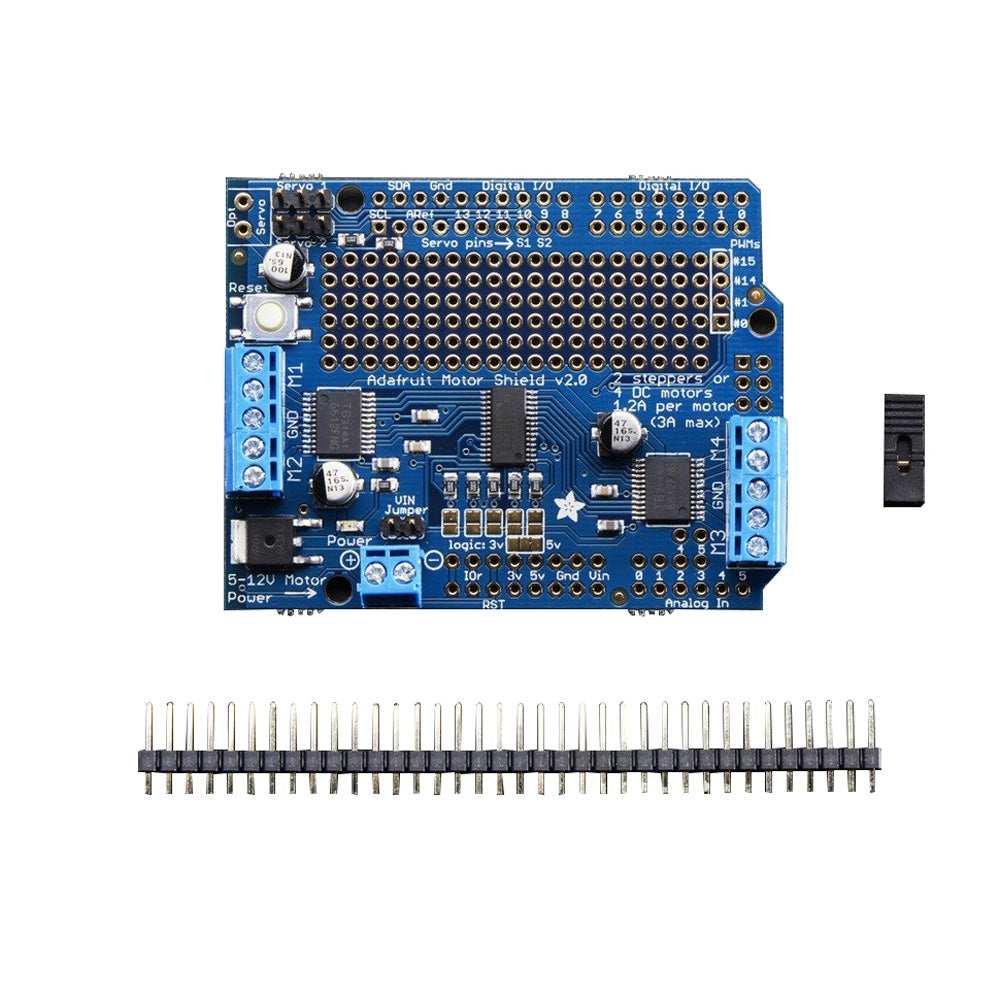 Adafruit Industries Motor/Stepper/Servo Shield for Arduino v2 Kit - v2.3