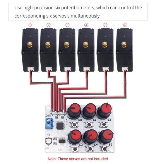 6 Channel Digital Servo Tester with Over-Current Protection