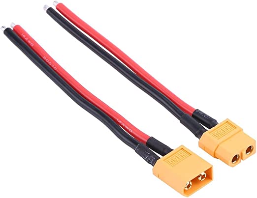 XT60 Female Male Cable, Connector Adapter 14AWG Silicone Cable Wire