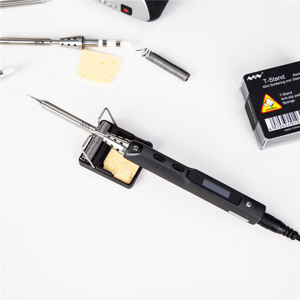 T-Stand Mini Soldering Iron Stand (Matte Black)